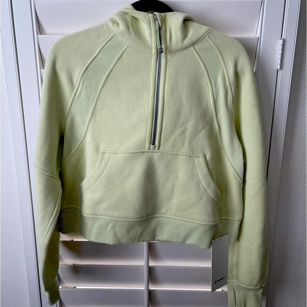 NWT Lululemon Scuba Oversized 1/2 Zip hoodie sz XS/S in Dewy